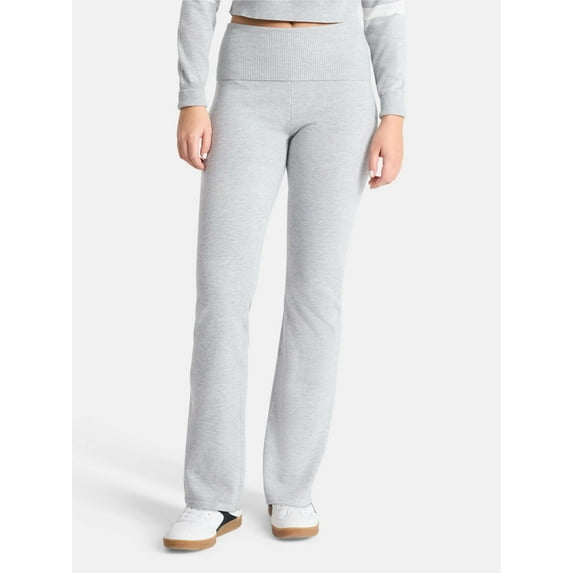 No Boundaries Flare Foldover Pants, 31'' Inseam, Women's