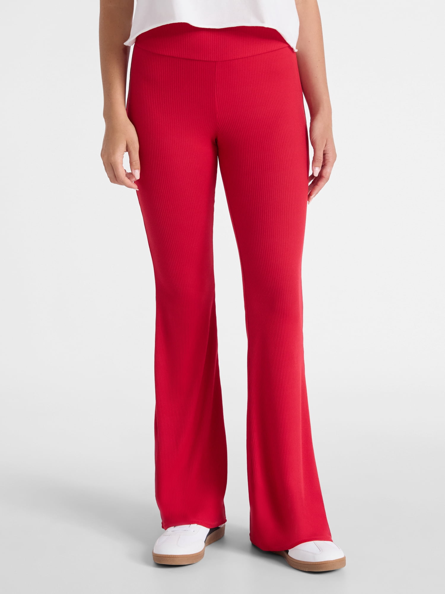 No Boundaries Flare Pants and 2-Pack, Women's and Women’s Plus
