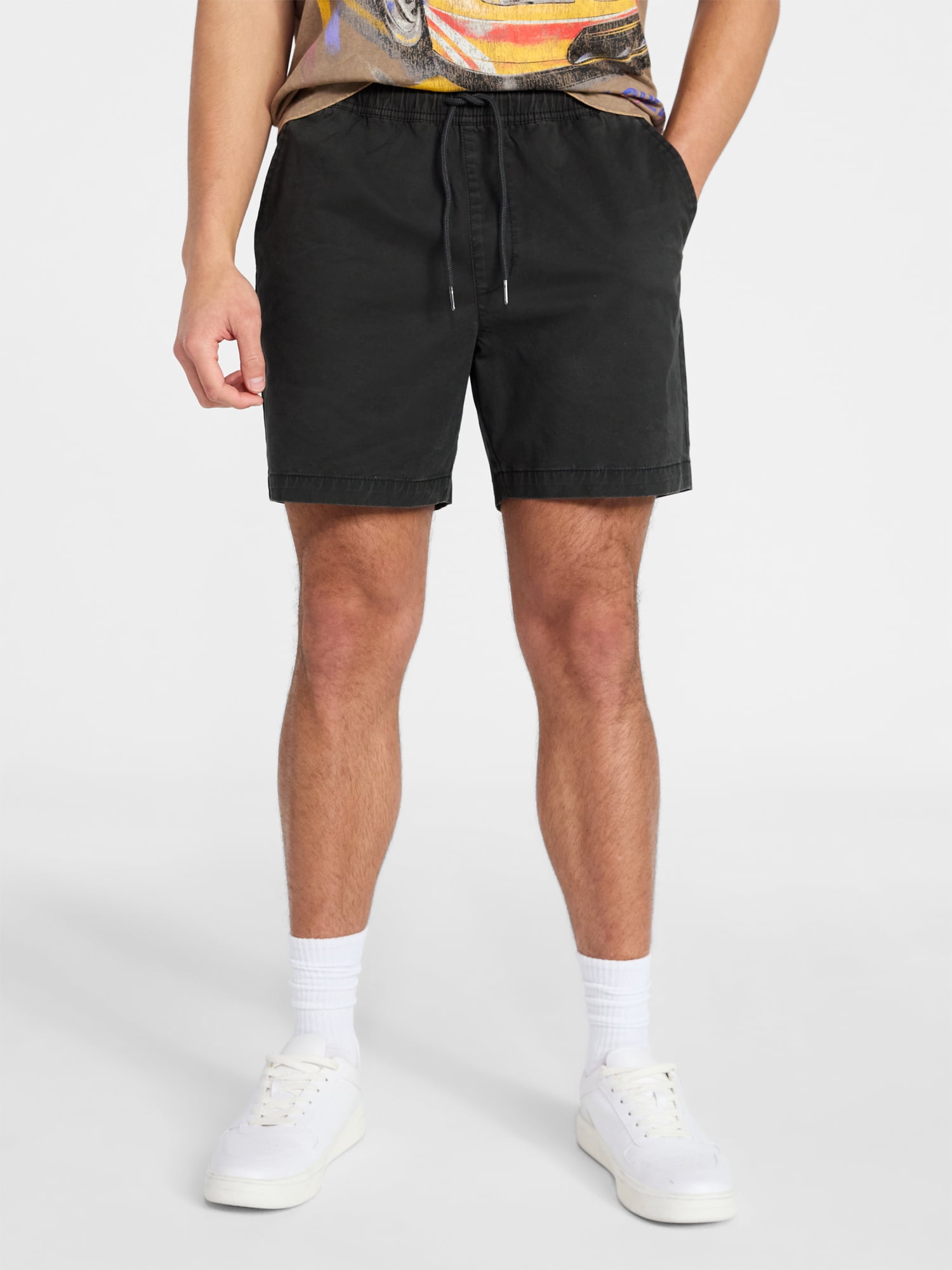 No Boundaries Flat Front Shorts, 6" Inseam, Men's XS-5XL