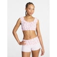 thumbnail image 1 of No Boundaries Bralette and Foldover Shorts Sleep Set, 2-Piece, Women's XS-XXL, 1 of 5