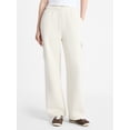 thumbnail image 1 of No Boundaries Fleece Cargo Wide-Leg Pants, 30'' Inseam, Women's XXS-XXL, 1 of 4