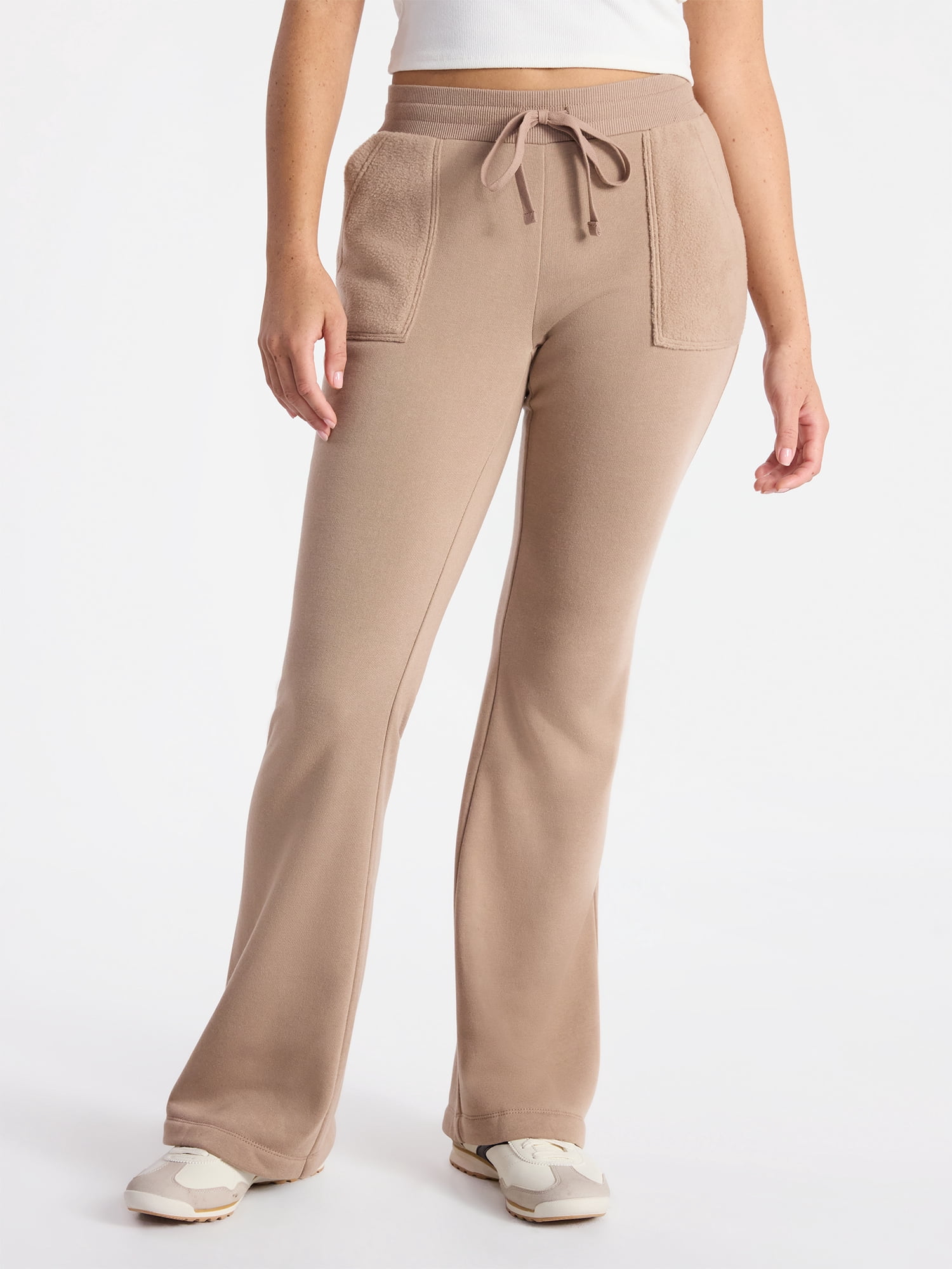 No Boundaries Fleece Flare Leg Pants, 32.5'' Inseam, Women's