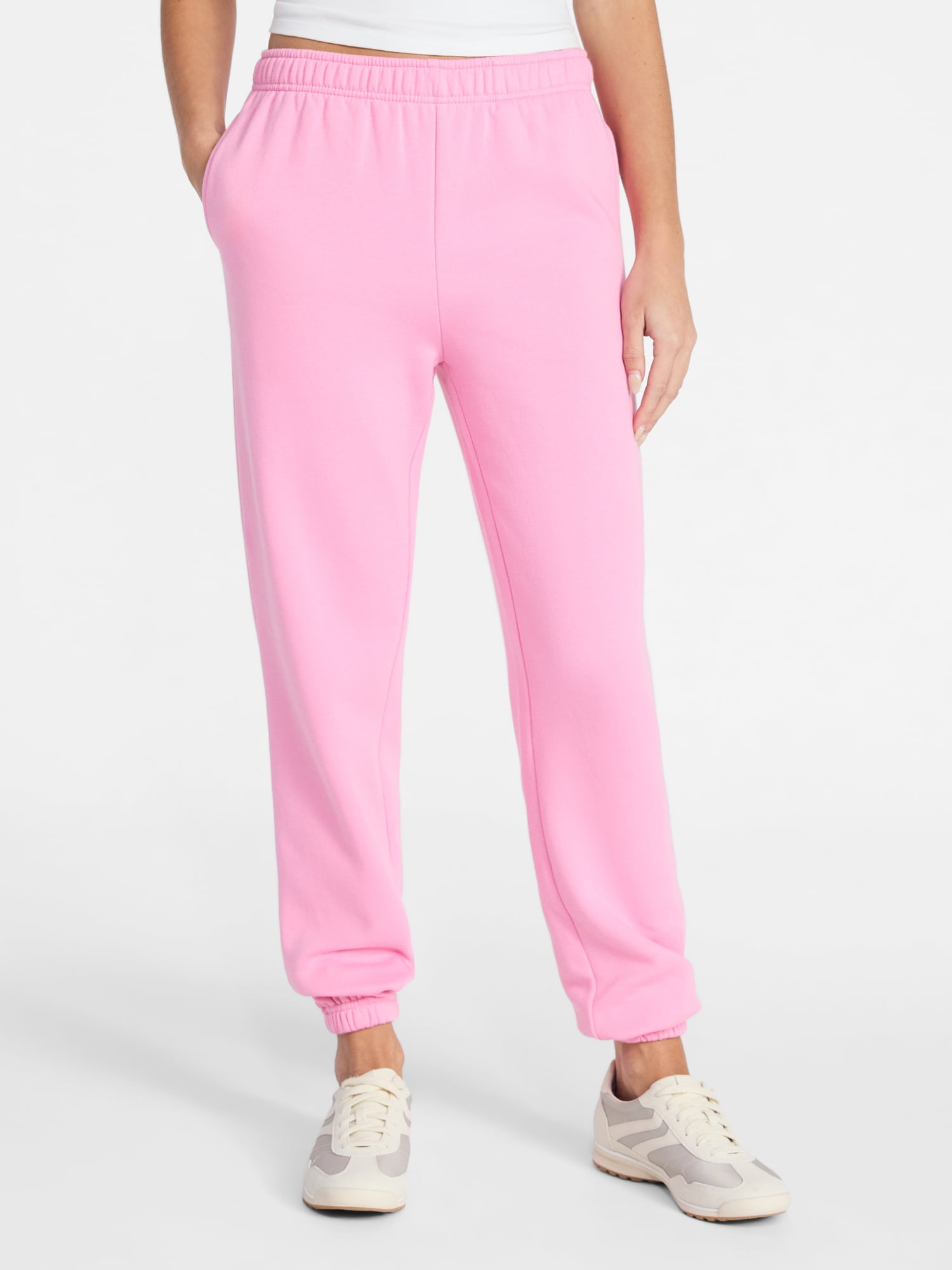 No Boundaries Soft Fleece Joggers, 29'' Inseam, Women's XXS-4X