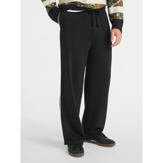 No Boundaries Piped Fleece Jogger Pants, Men's & Big Men's