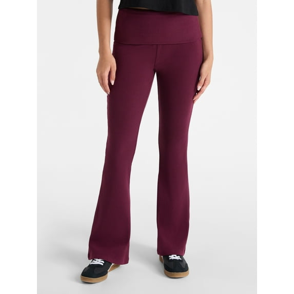 No Boundaries Foldover Cozy Flare Pants, 31.5'' Inseam, Women's