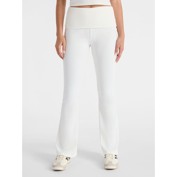No Boundaries Foldover Cozy Flare Pants, 31.5'' Inseam, Women's