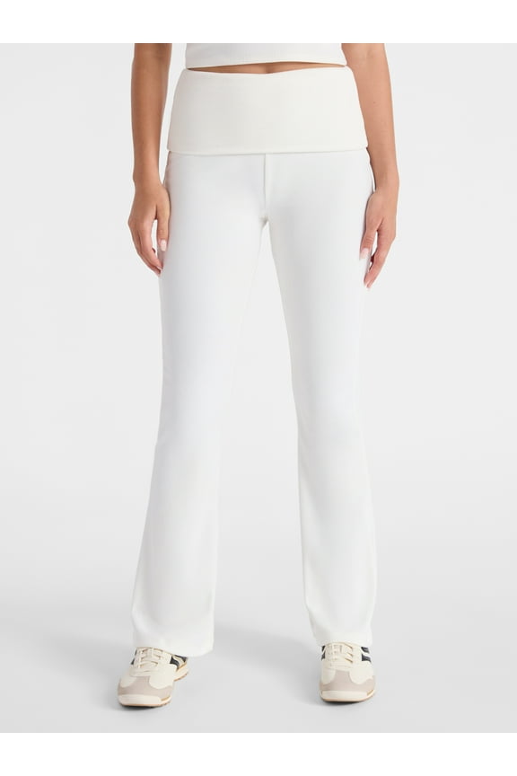 Foldover Cozy Flare Pants, 31.5'' Inseam, Women's