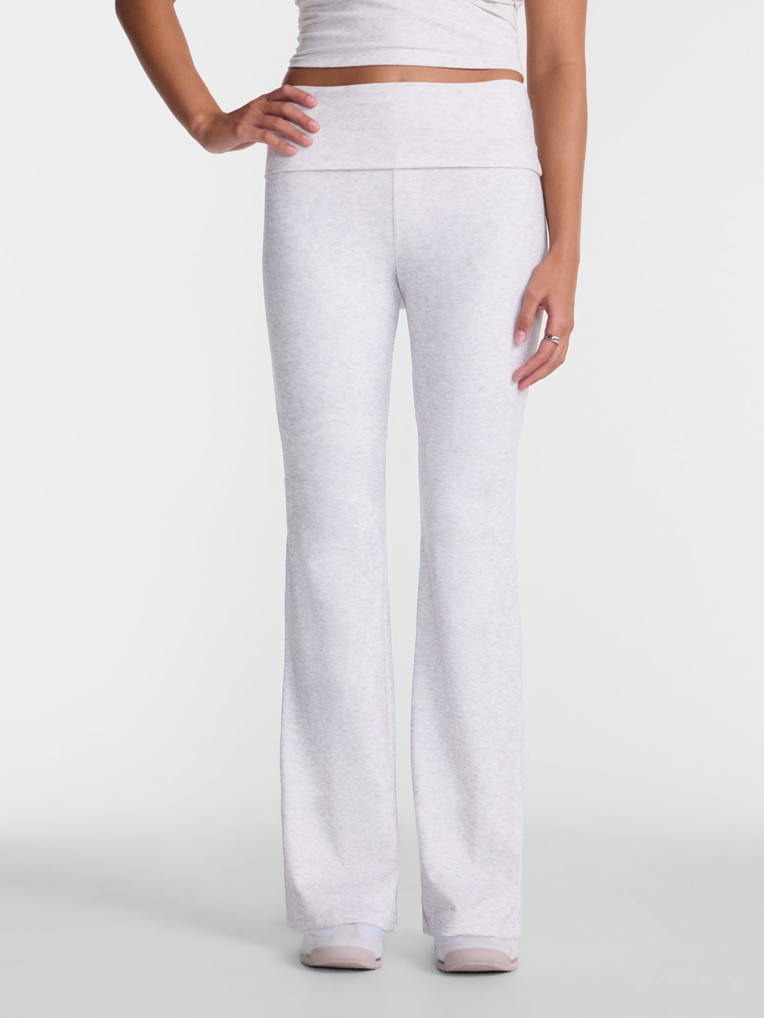 No Boundaries Foldover Flare Pants, 31.25" Inseam, Women’s XXS-XXL