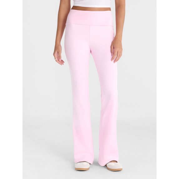 No Boundaries Foldover Flare Pants, 31.25" Inseam, Women’s XXS-XXL