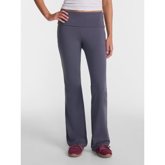 No Boundaries Foldover Flare Pants, 31.25" Inseam, Women’s XXS-XXL