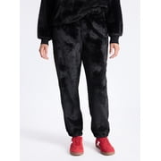 No Boundaries Faux Fur Pants, 29'' Inseam, Women's