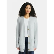 NO BOUNDARIES Button-Front Grandpa Cardigan, Women's