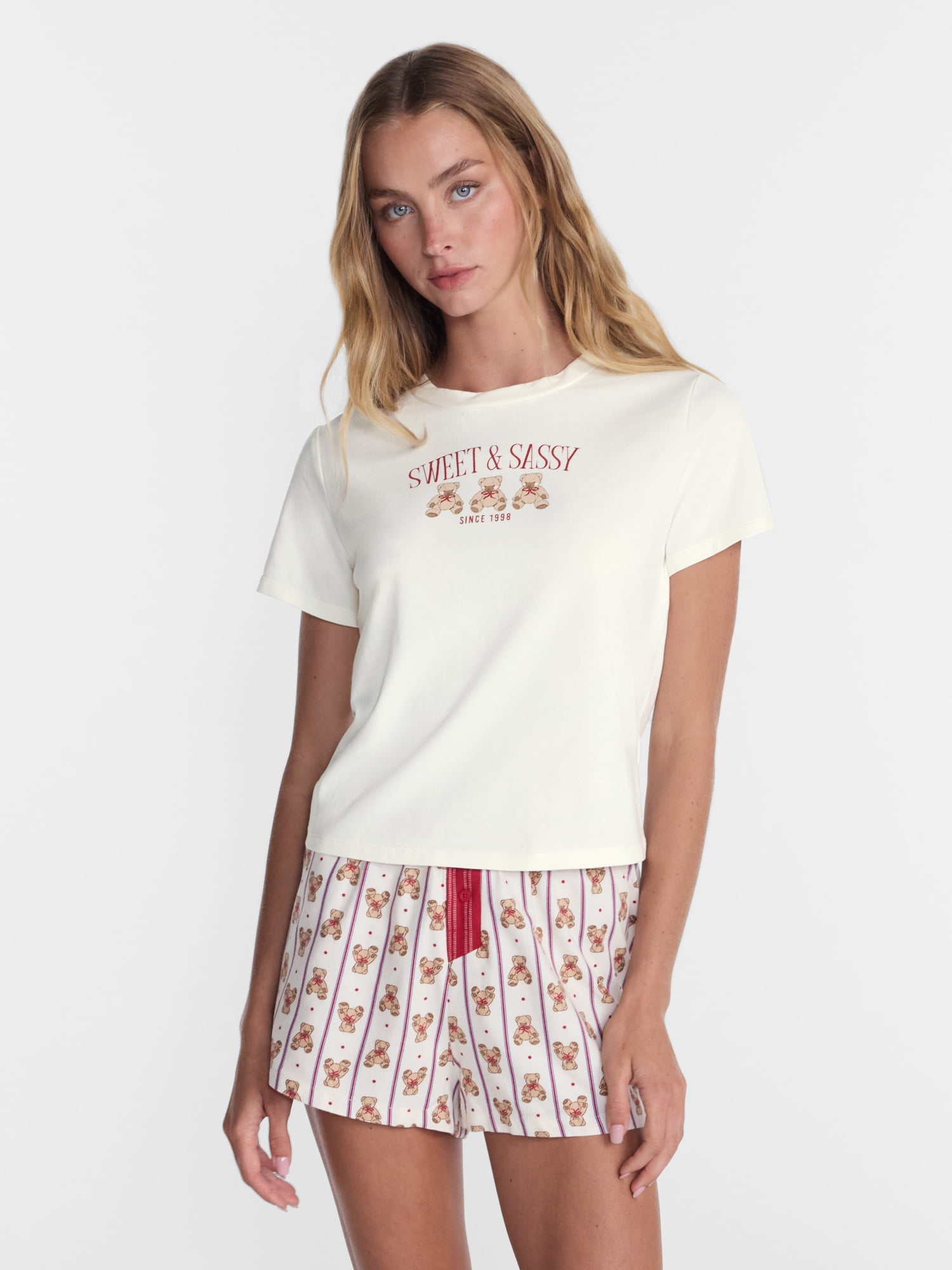 No Boundaries Graphic Baby Sleep Tee, Women's XS-XXL