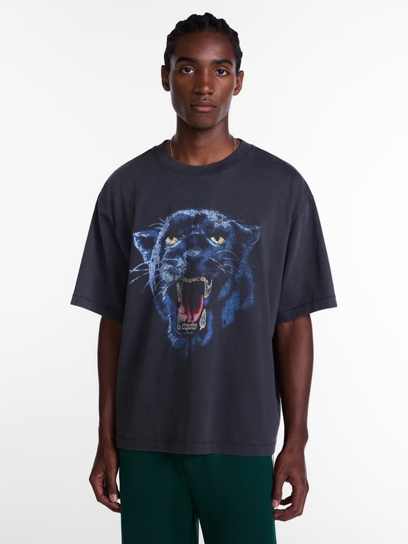 Boxy Fit Heavyweight Graphic Tee Shirt, Men's XS-4XLT