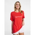 thumbnail image 1 of No Boundaries Sleep Graphic Tee and Cloud Core Boxers Set, 2-Piece, Women’s and Women's Plus XXS-3X, 1 of 5