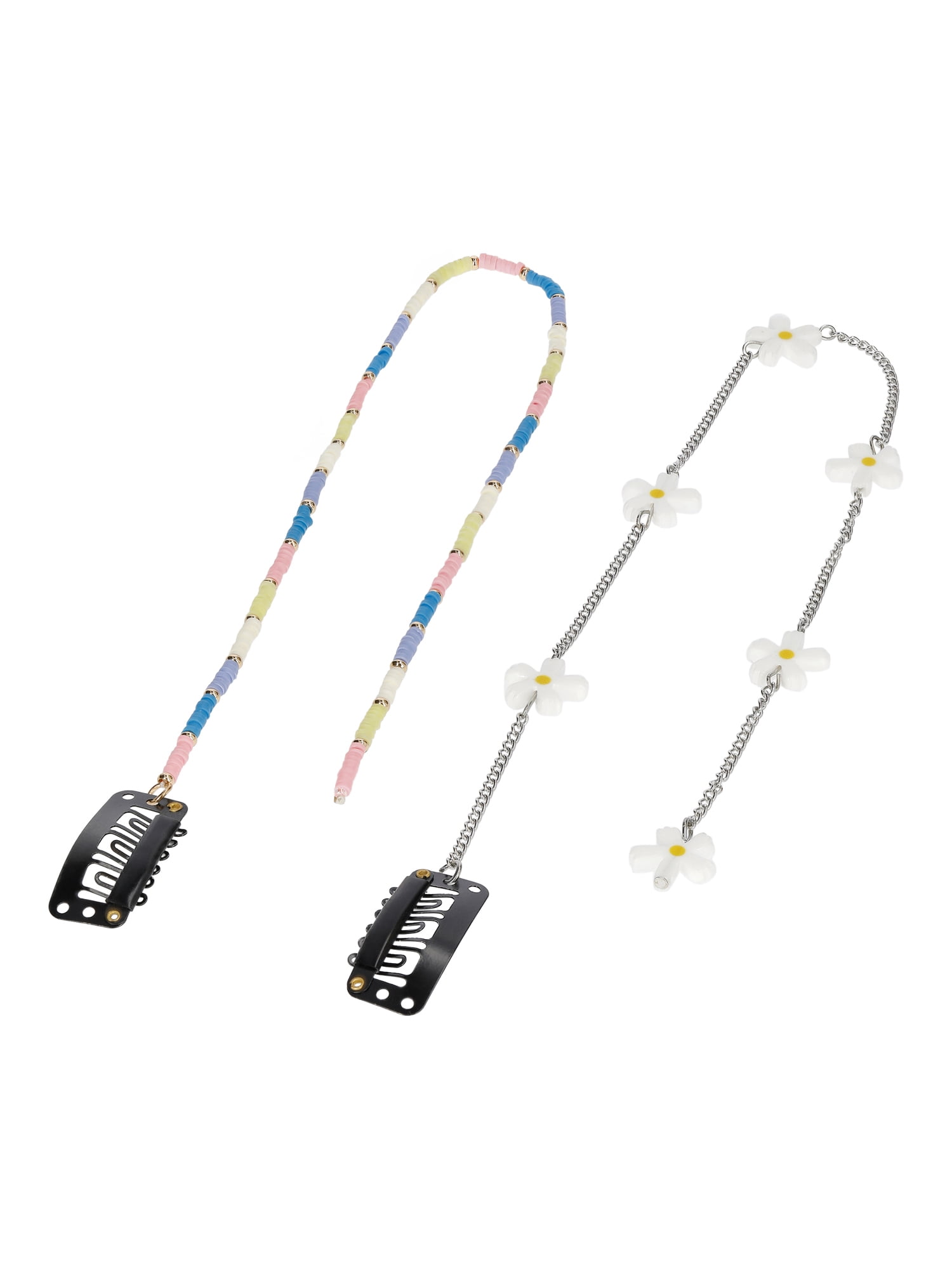 No Boundaries Flower Hair Charm Clip, 2-Pack, Women's