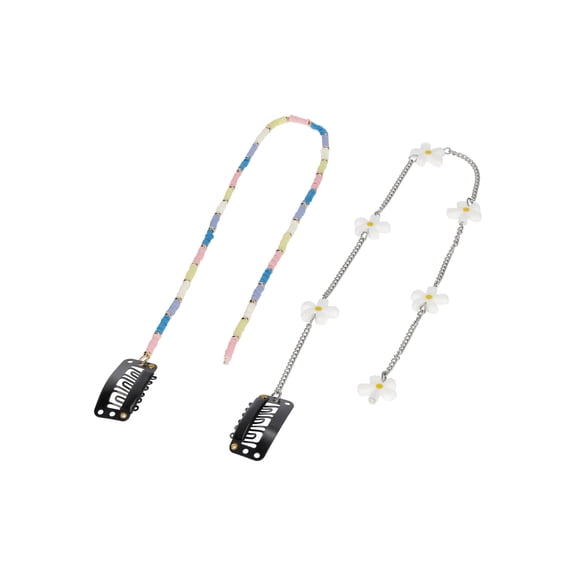 No Boundaries Flower Hair Charm Clip, 2-Pack, Women's