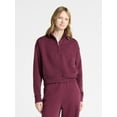 thumbnail image 1 of No Boundaries Fleece Half Zip Pullover, Women's, 1 of 4