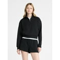 thumbnail image 1 of No Boundaries Fleece Half Zip Pullover, Women's, 1 of 5