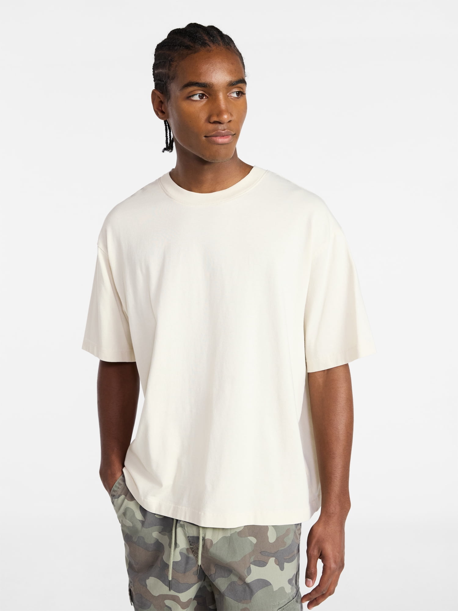 No Boundaries Heavyweight Tee with Short Sleeves, Men's XS-4XLT