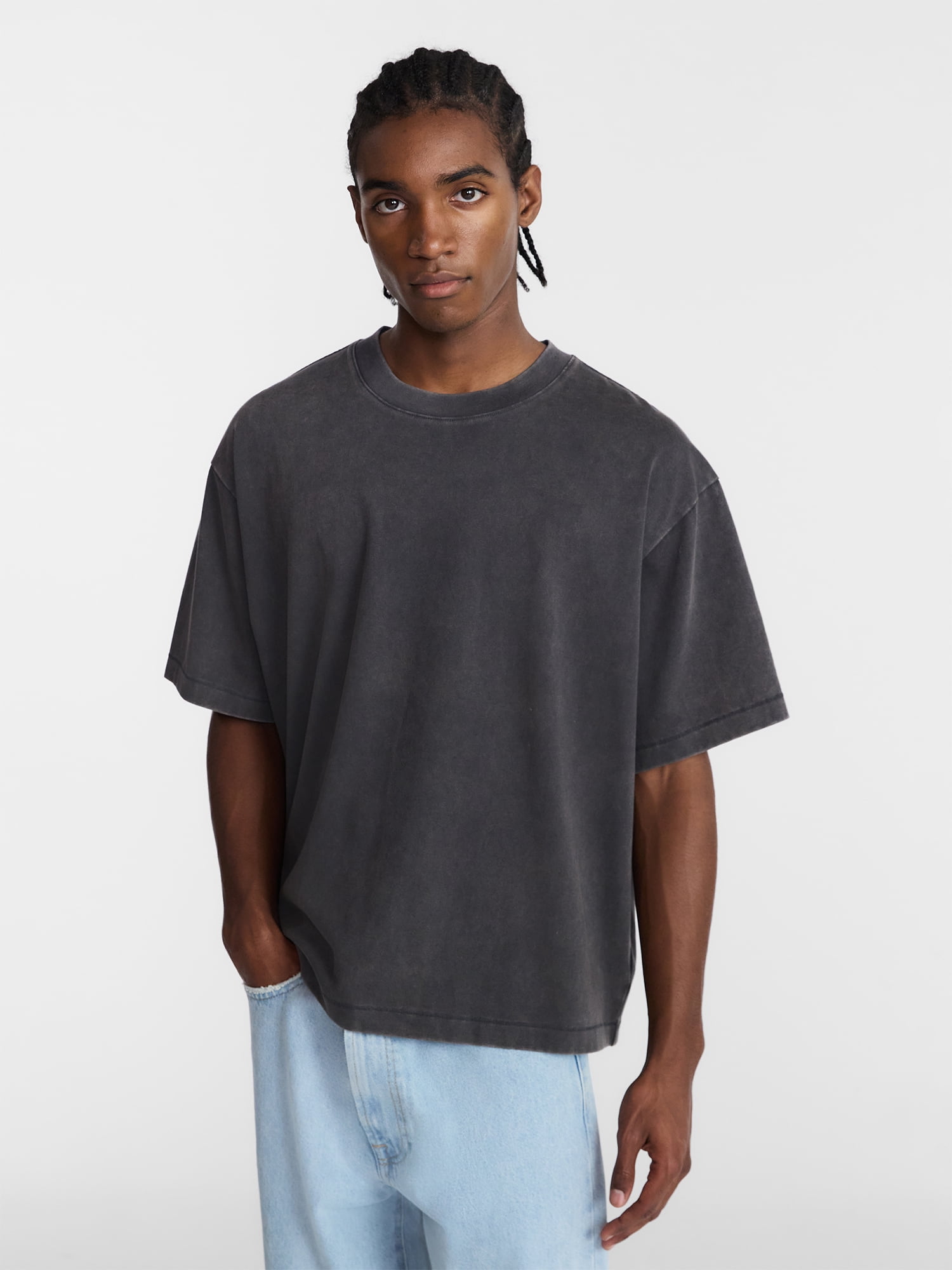 No Boundaries Heavyweight Tee with Short Sleeves, Men's XS-4XLT