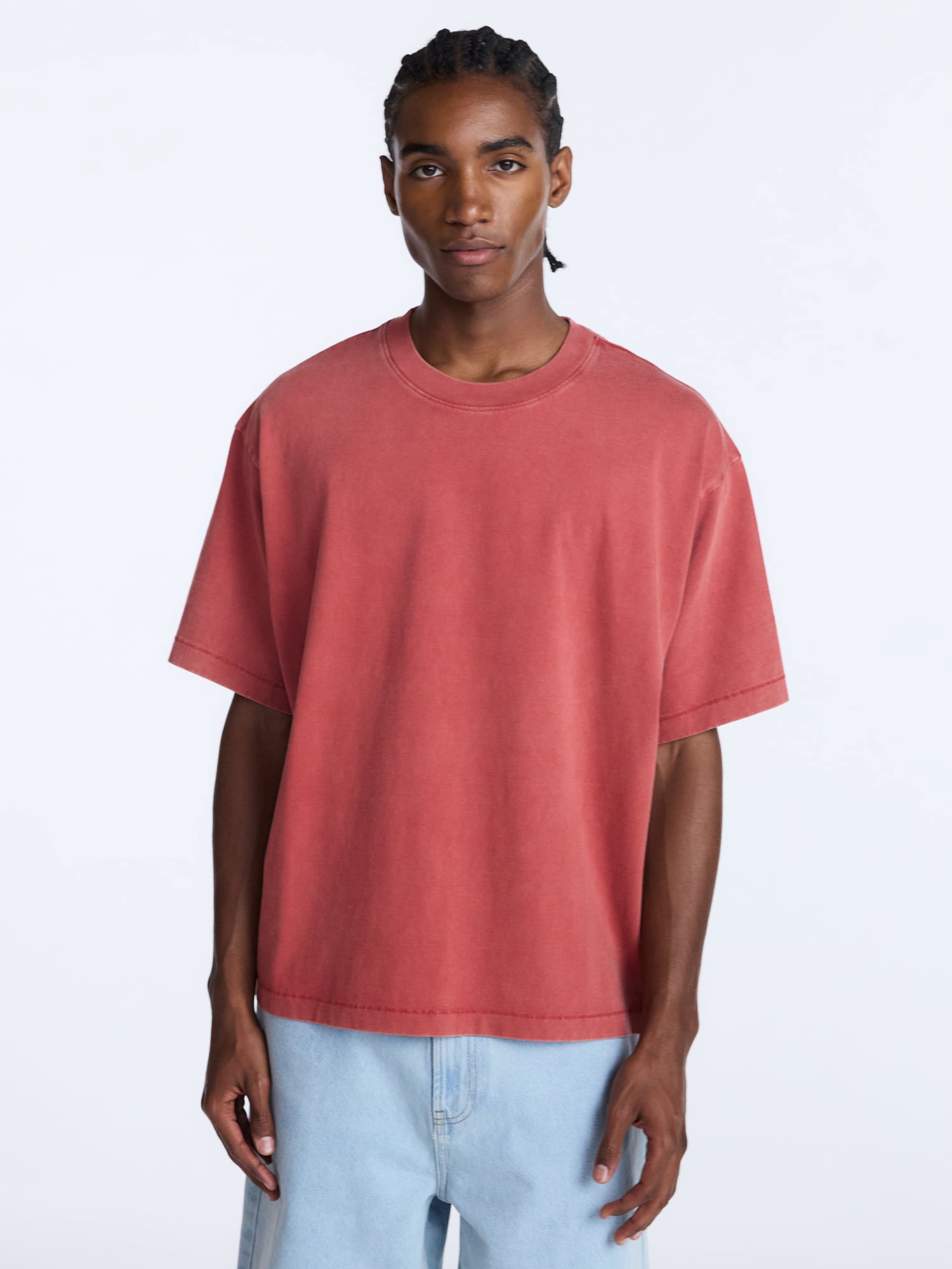 No Boundaries Heavyweight Tee with Short Sleeves, Men's XS-4XLT