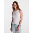 thumbnail image 1 of No Boundaries Ribbed High Neck Tank Top, Women's XXS-XXL, 1 of 5