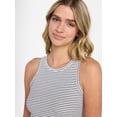 thumbnail image 1 of No Boundaries Ribbed High Neck Tank Top, Women's XXS-XXL, 1 of 5