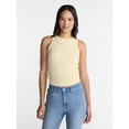 thumbnail image 1 of No Boundaries Ribbed High Neck Tank Top, Women's XXS-XXL, 1 of 5