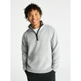 thumbnail image 1 of No Boundaries High Pile Quarter Zip Fleece Pullover, Men's, 1 of 5