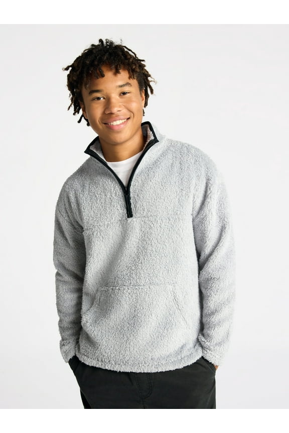 High Pile Quarter Zip Fleece Pullover, Men's