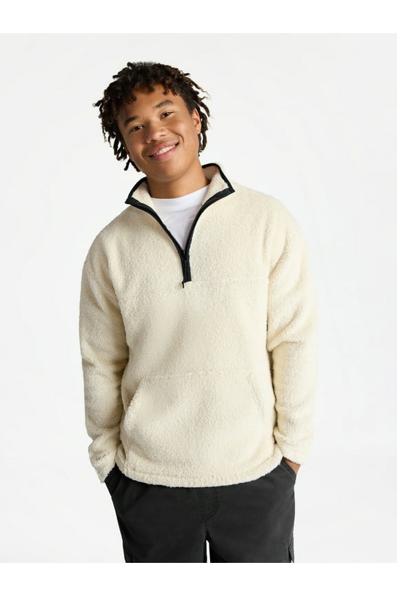 High Pile Quarter Zip Fleece Pullover, Men's