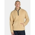 thumbnail image 1 of No Boundaries Men's & Big Men's Faux Shearling High Pile Fleece Quarter Zip Pullover, Sizes XS-5XL, 1 of 8