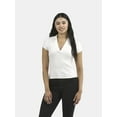 thumbnail image 1 of Women's No Boundaries Johnny Collar Polo Shirt, Sizes XXS - XXL, 1 of 5