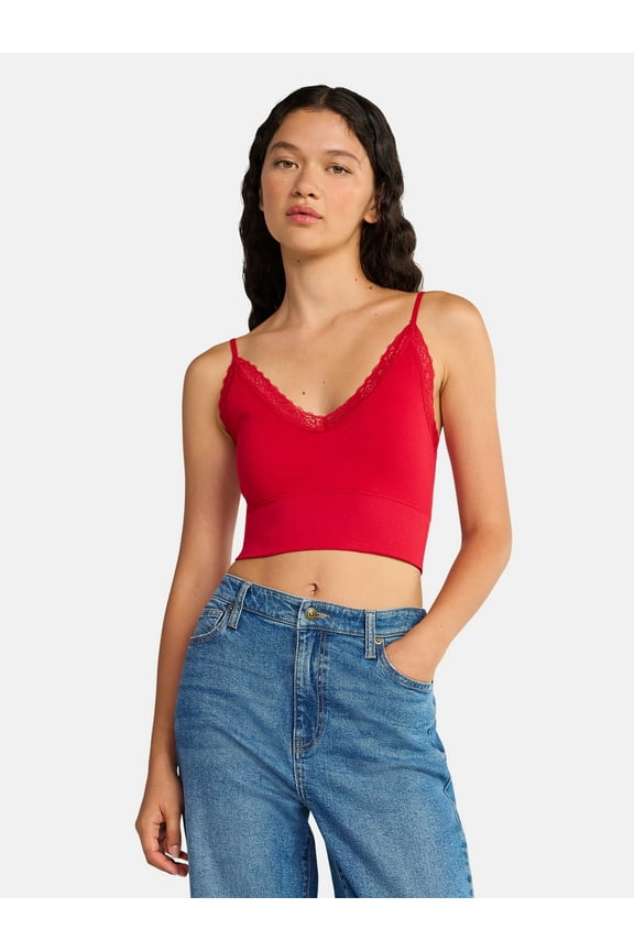 Lace Trim Cami Tank, Women's