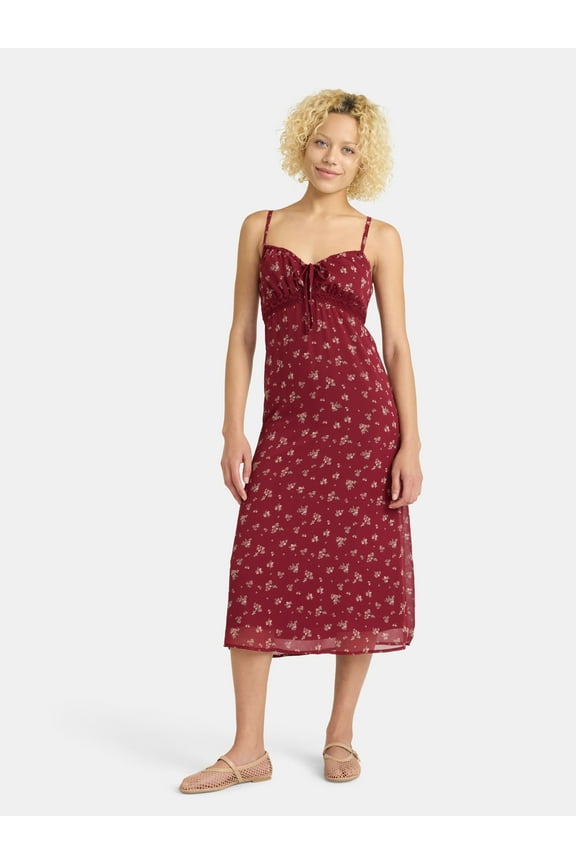 Maxi Dress with Lace Trim, Women’s