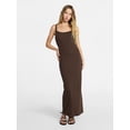 thumbnail image 1 of No Boundaries Long Scoop Neck Maxi Dress, Women’s Sizes XXS-XXL, 1 of 4
