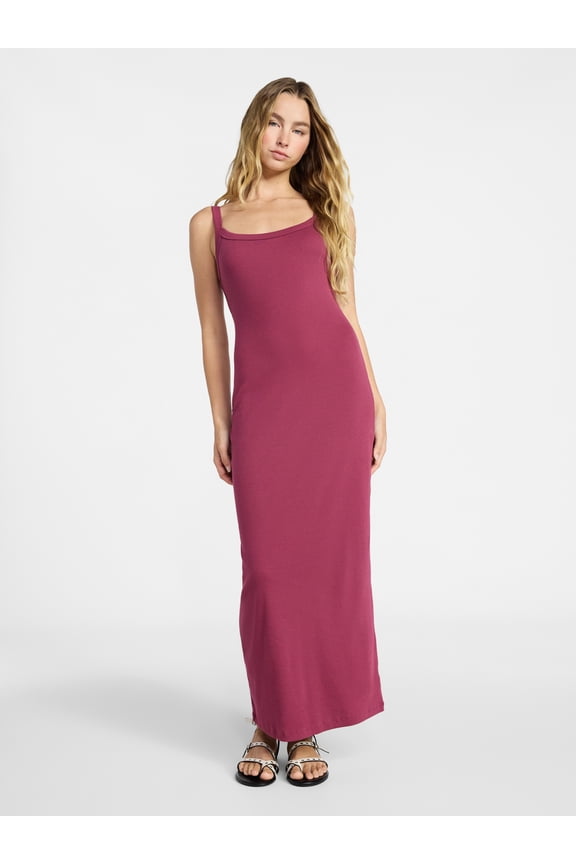 Long Scoop Neck Maxi Dress, Women’s Sizes XXS-XXL
