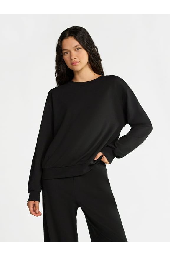 Sleepwear Crewneck Pullover with Long Sleeves, Women’s