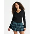 thumbnail image 1 of No Boundaries Henley Top with Long Sleeves, Women’s, 1 of 5