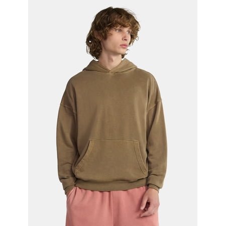 No Boundaries Oversized Hoodie with Long Sleeves, Men's & Big Men's