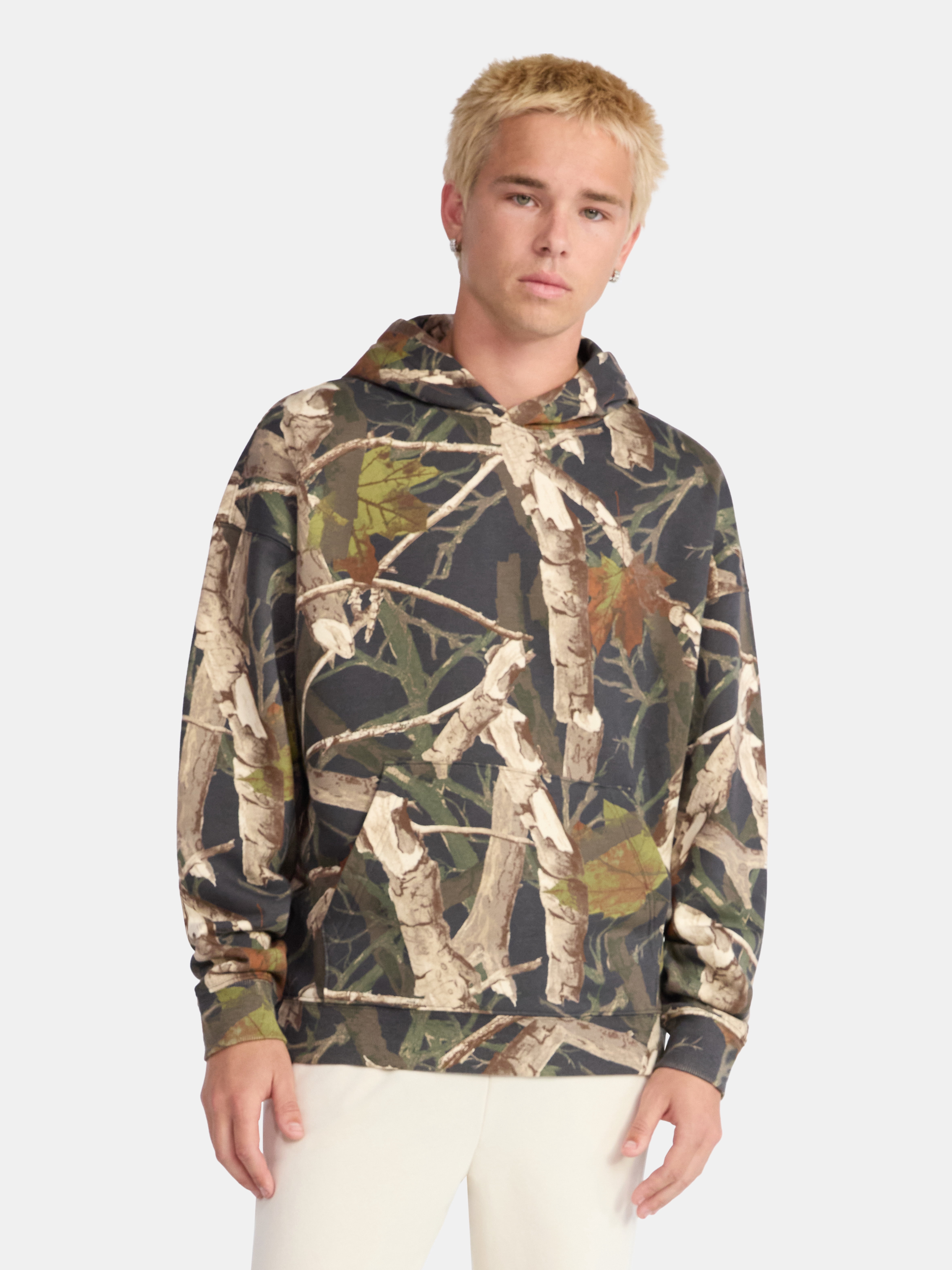 No Boundaries Oversized Hoodie with Long Sleeves, Men's XS-5XL