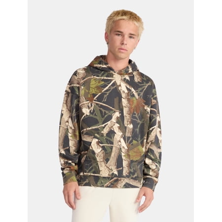 No Boundaries Oversized Hoodie with Long Sleeves, Men's XS-5XL