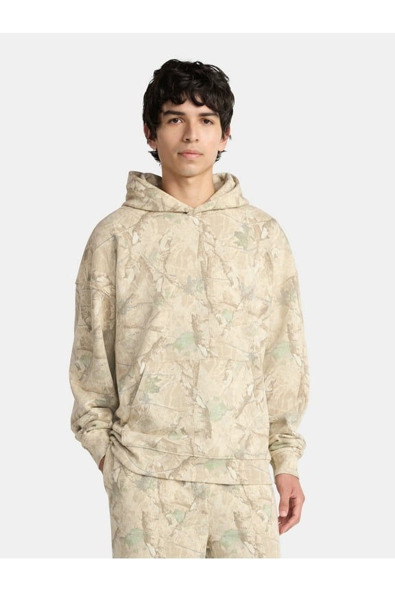 Oversized Hoodie with Long Sleeves, Men's & Big Men's