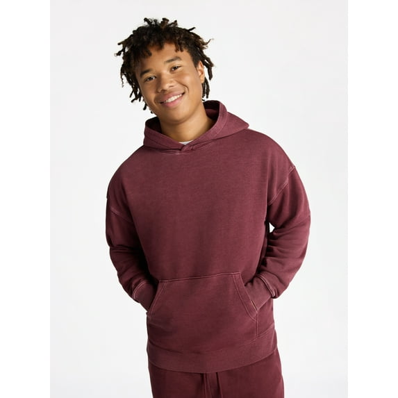 No Boundaries Oversized Hoodie with Long Sleeves, Men's & Big Men's