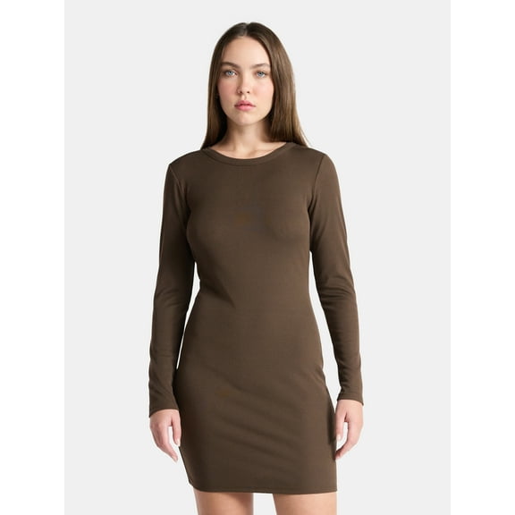 No Boundaries Mini Dress with Long Sleeves, Women’s