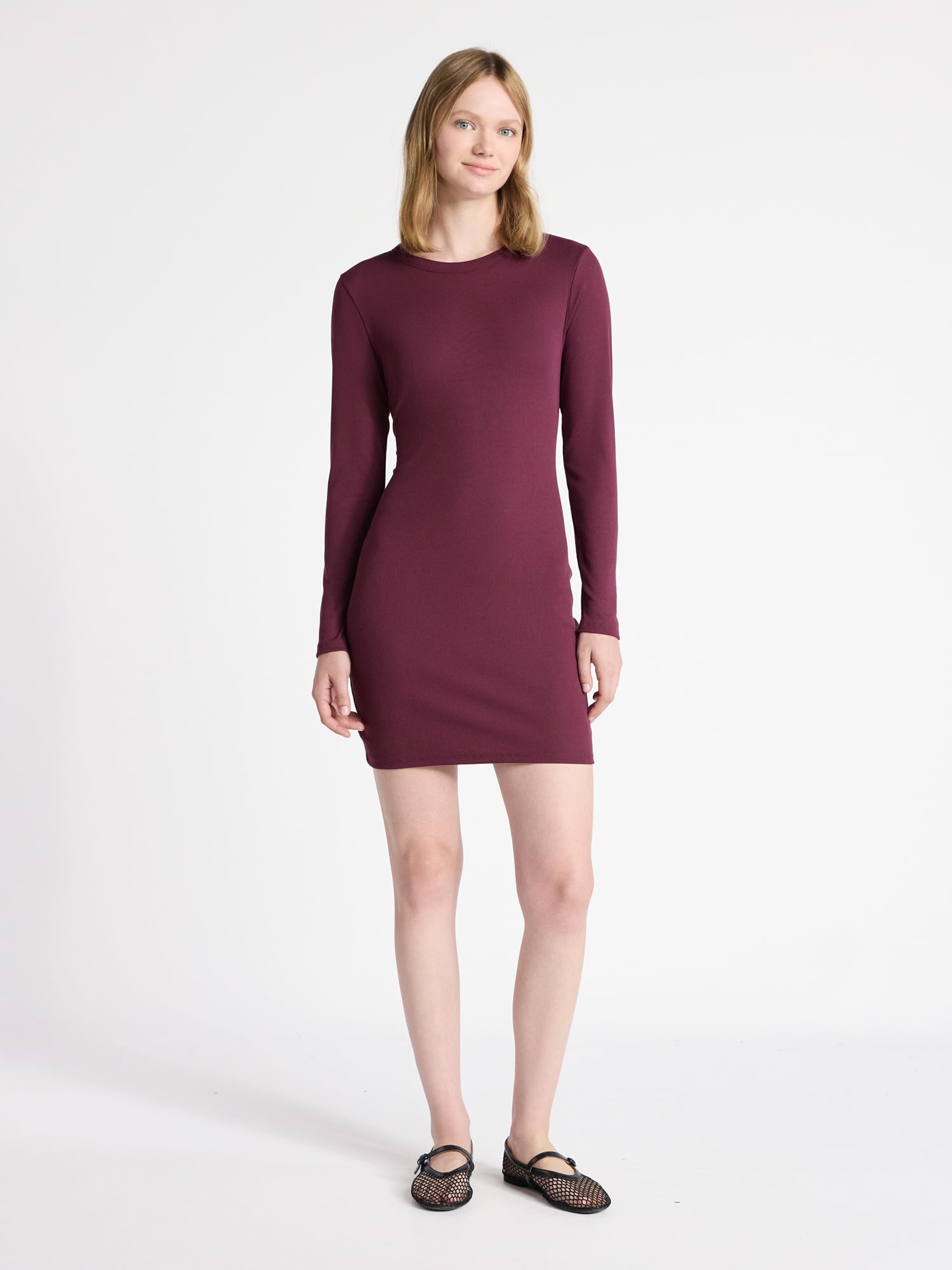 Mini Dress with Long Sleeves, Women's