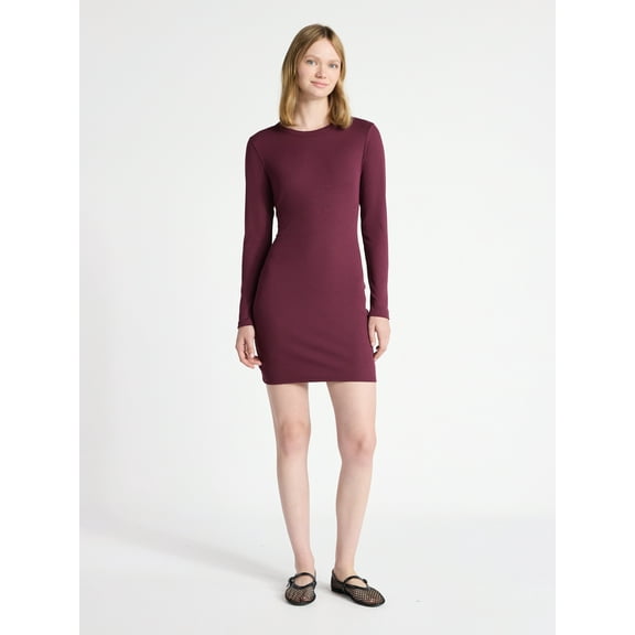 No Boundaries Mini Dress with Long Sleeves, Women’s
