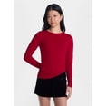 thumbnail image 1 of No Boundaries Crewneck Tee with Long Sleeves, Women's XXS-XXL, 1 of 5