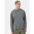thumbnail image 1 of No Boundaries Men's & Big Men's Oversized Long Sleeve Tee Shirt, Sizes XS-5XL, 1 of 5